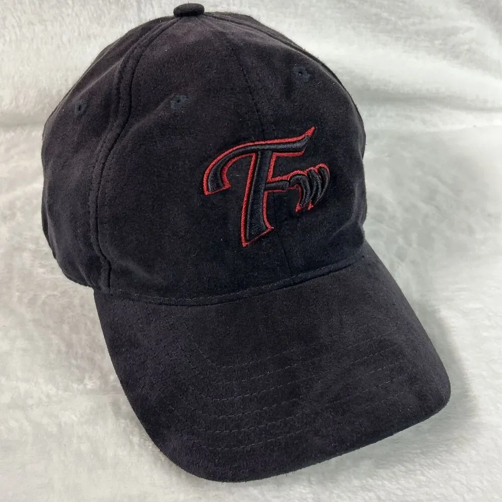 Fersten Worldwide Velvet Black/Navy Blue Mens Hat Adjustable Ball Cap Baseball